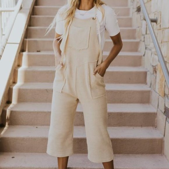 LEMON BLONDE TIE OVERALLS - Picture 5 of 10